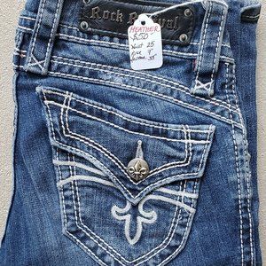 Rock Revival Heather 25 Boot Cut Jeans